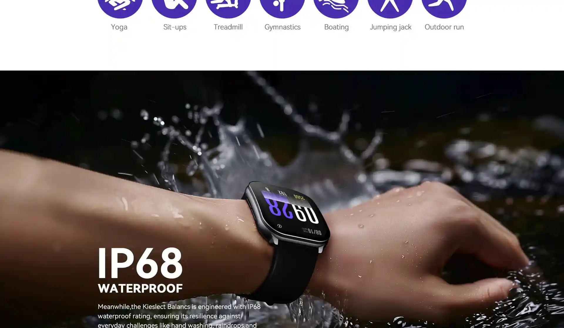 kieslect balance smart watch 10