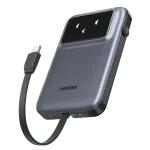 UGREEN Uno PB511 10000mAh Power Bank Qpai Pro 30W Built-in USB-C Cable
