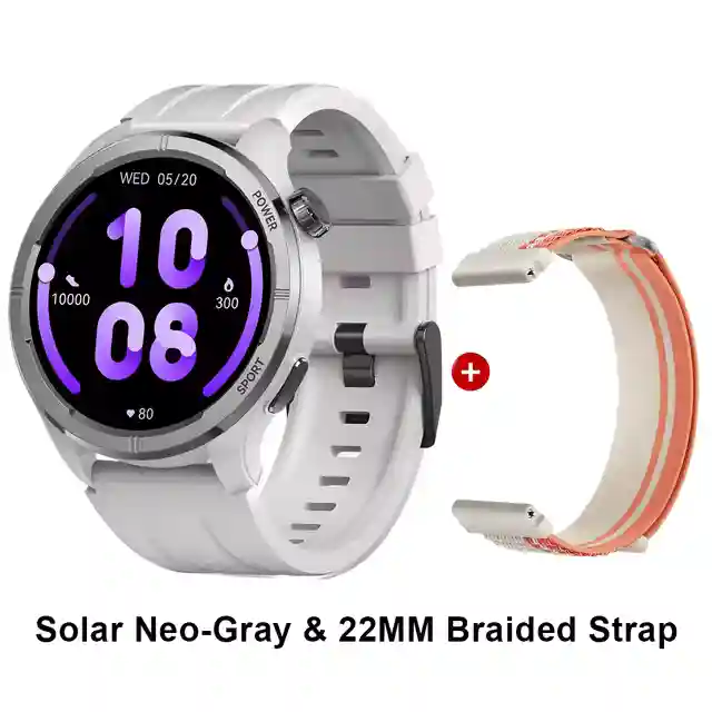 Grey (Woven + Silicone strap)