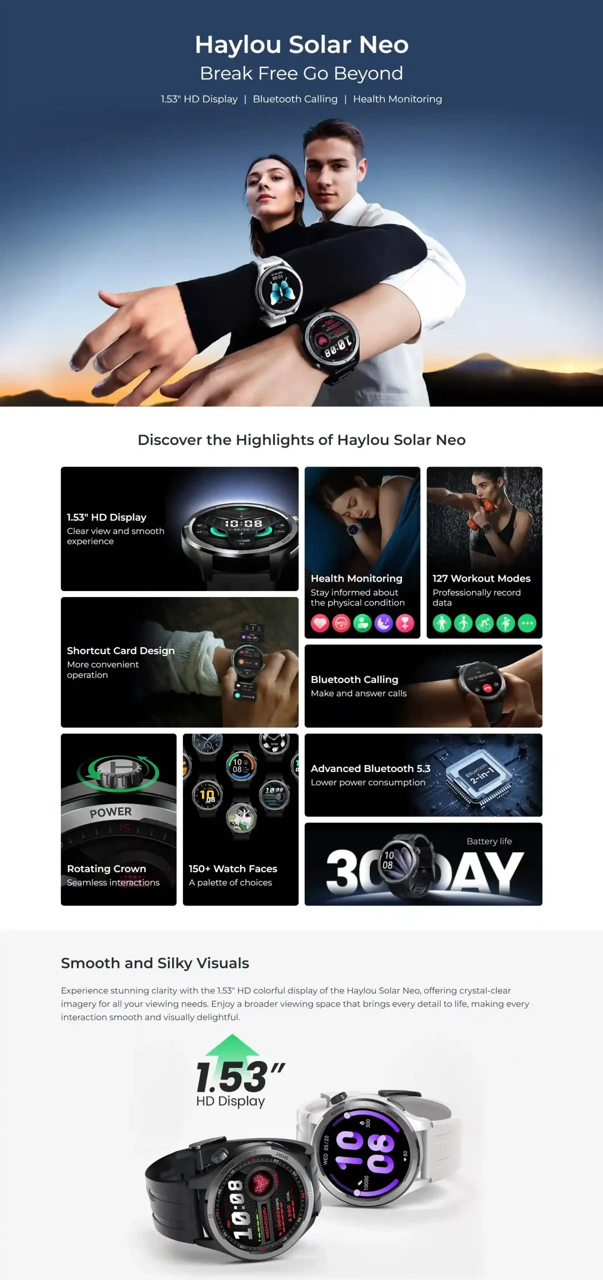 haylou solar neo hf008 calling smart watch 1 scaled