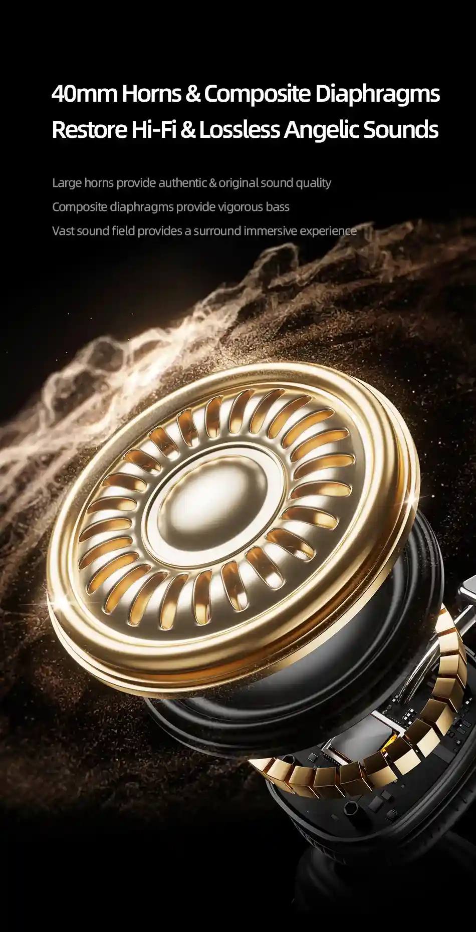 Awei AT7 headphones offering crystal-clear audio for calls