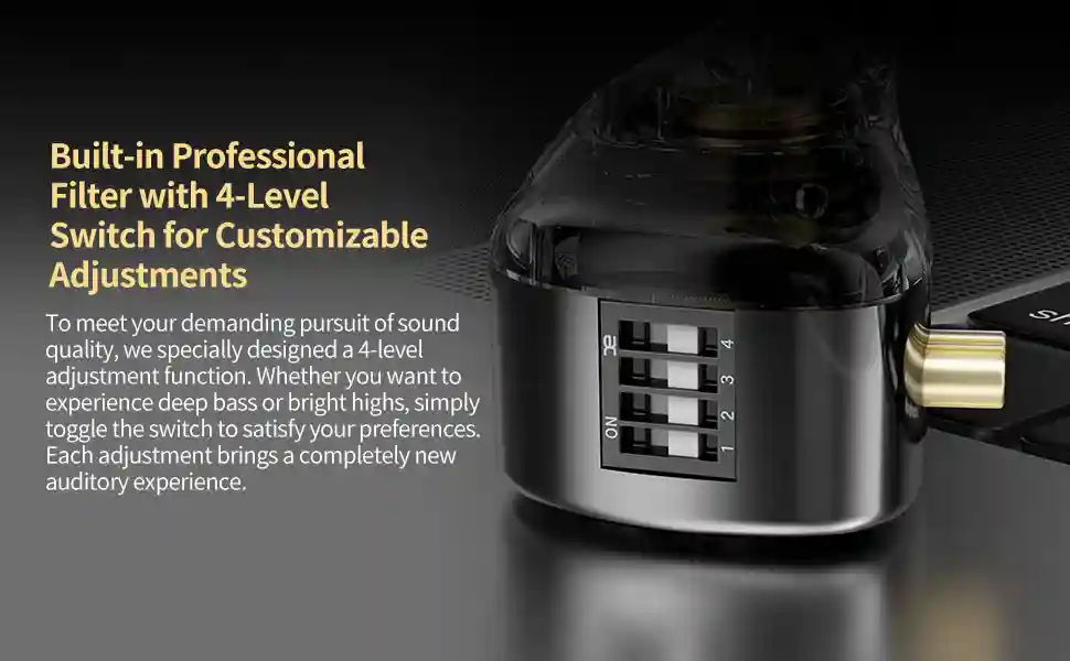 Noise-isolating in-ear tips of CCA Trio earphones