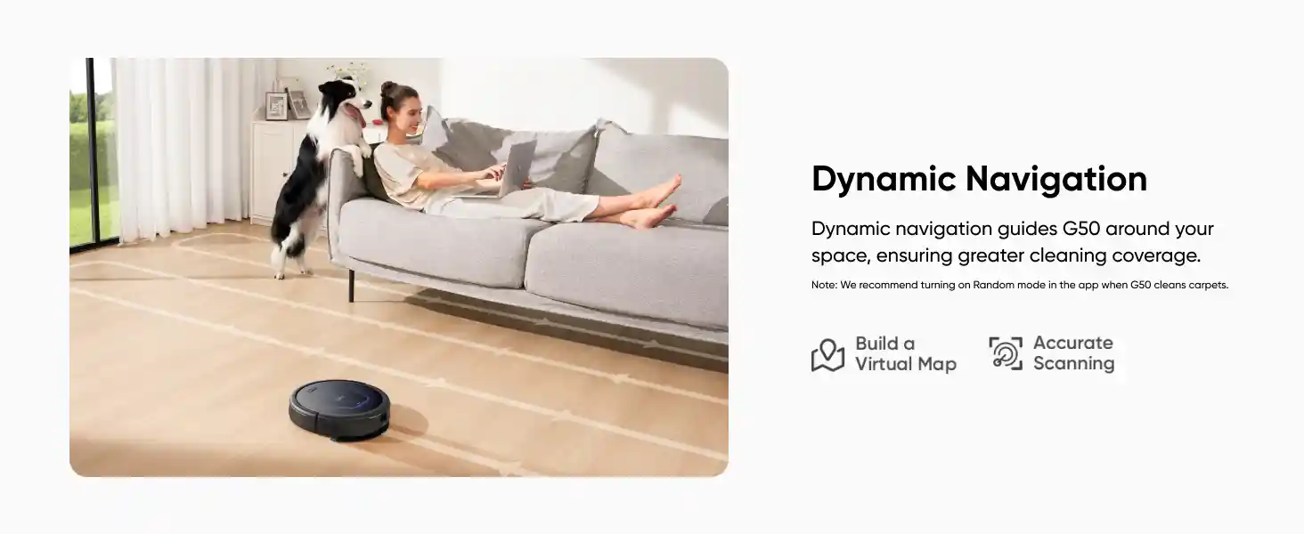 Large dust bin capacity of Eufy G50 Hybrid.