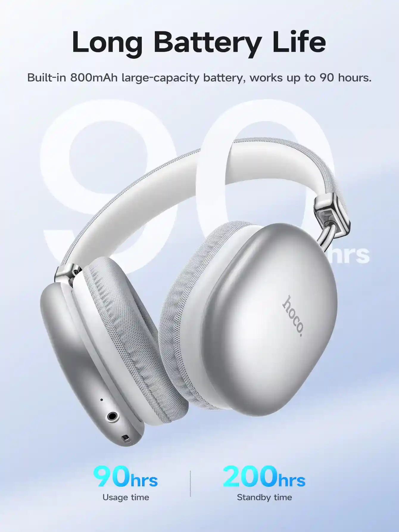 Hoco W35 Max ANC built-in mic and controls