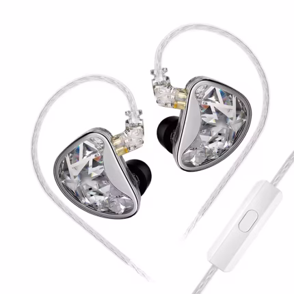 KZ AS24 earphones in use with a 3.5mm audio jack device