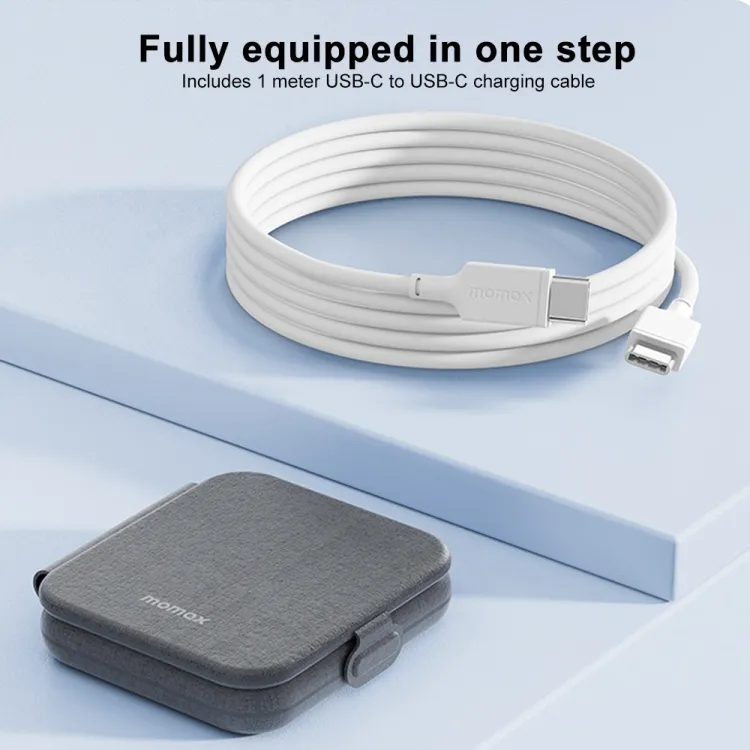 Momax UD30 dual-coil wireless charging multiple Apple devices