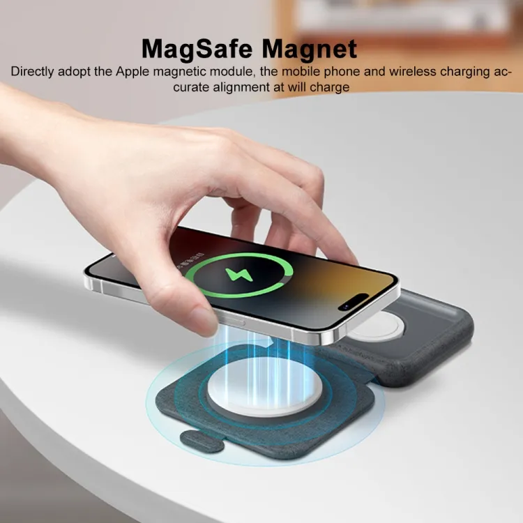 Foldable Momax UD30 Q.Mag Go charger for portable travel use
