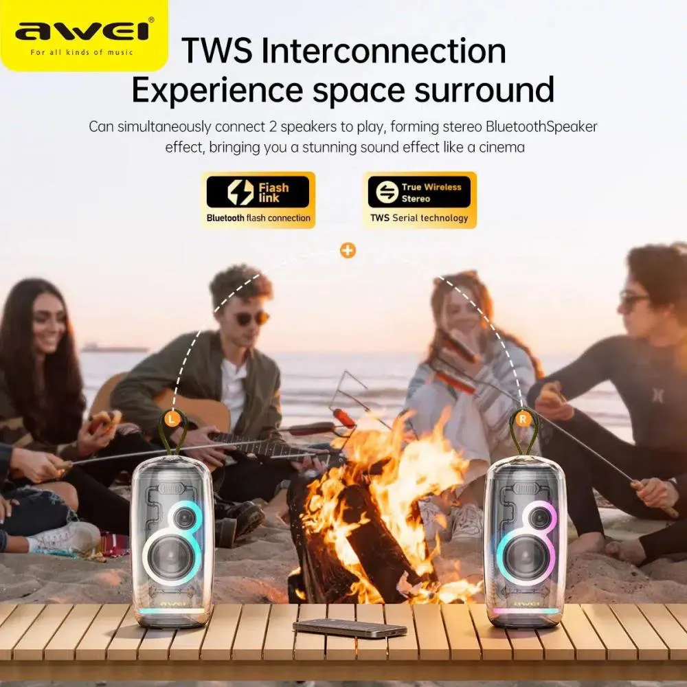 Awei KA32 Portable Bluetooth Speaker 20W (2)