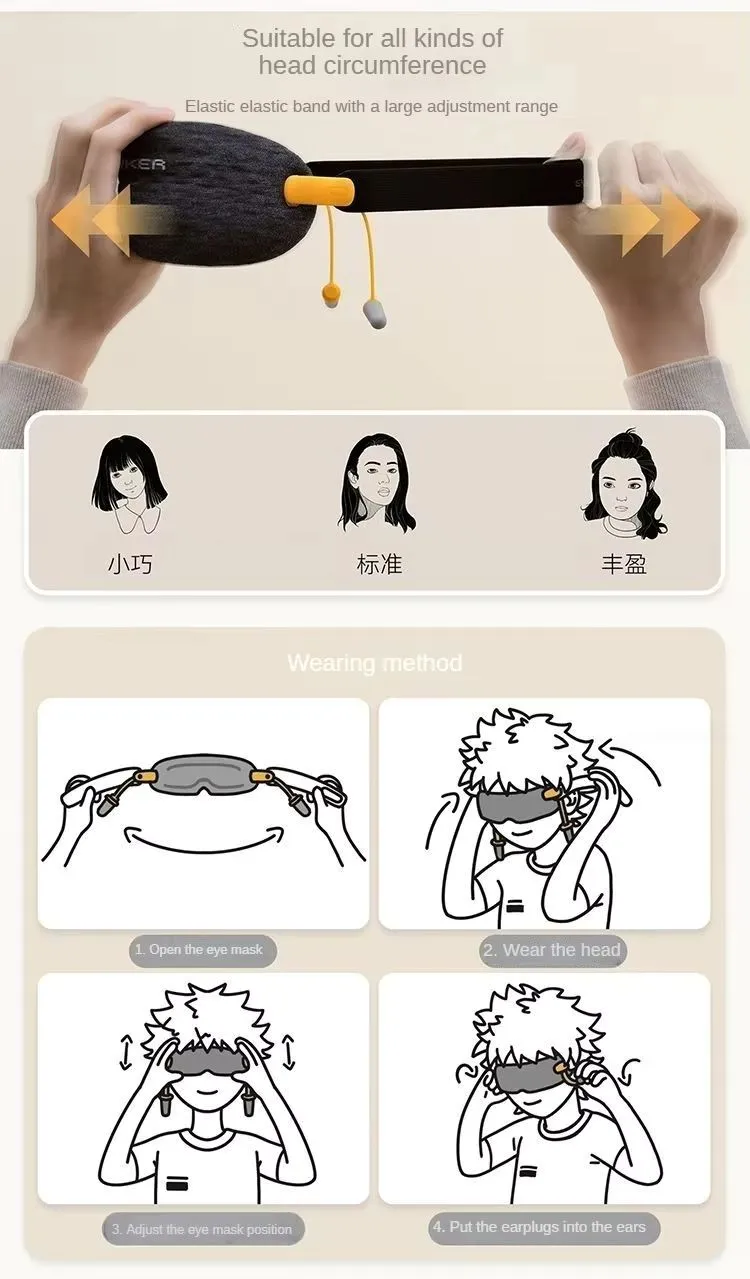 Xiaomi EVERYTHINK Sleep Shading Eye Mask With Earplugs (1)