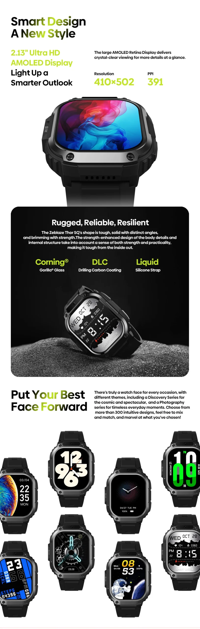 Zeblaze Thor SQ 4G Android Smart Watch (1)