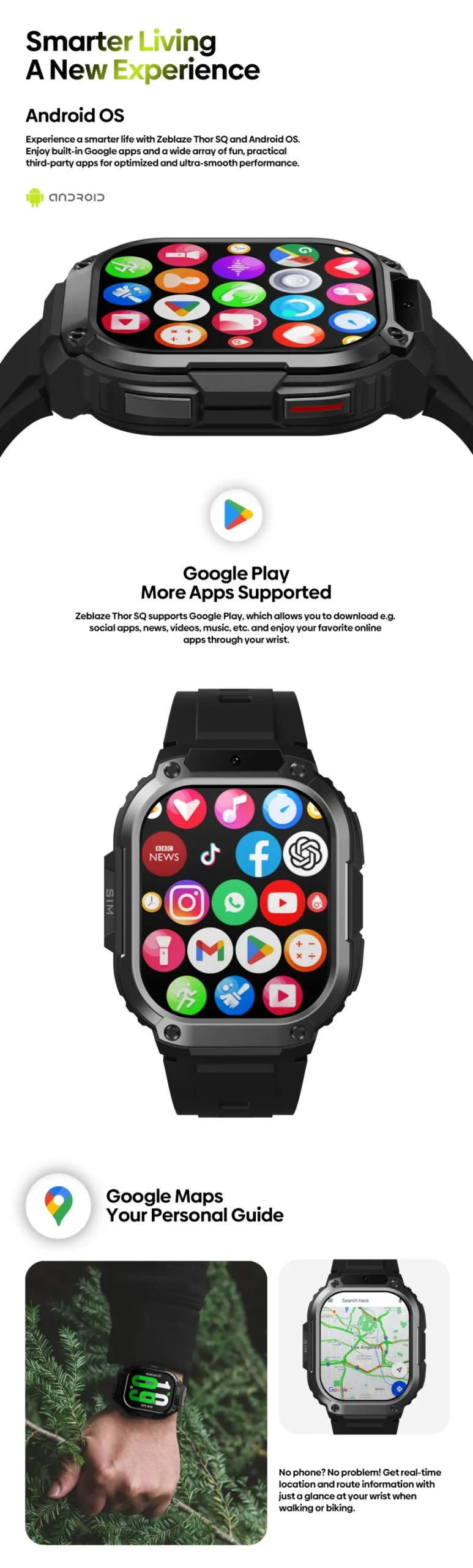 Zeblaze Thor SQ 4G Android Smart Watch (3)