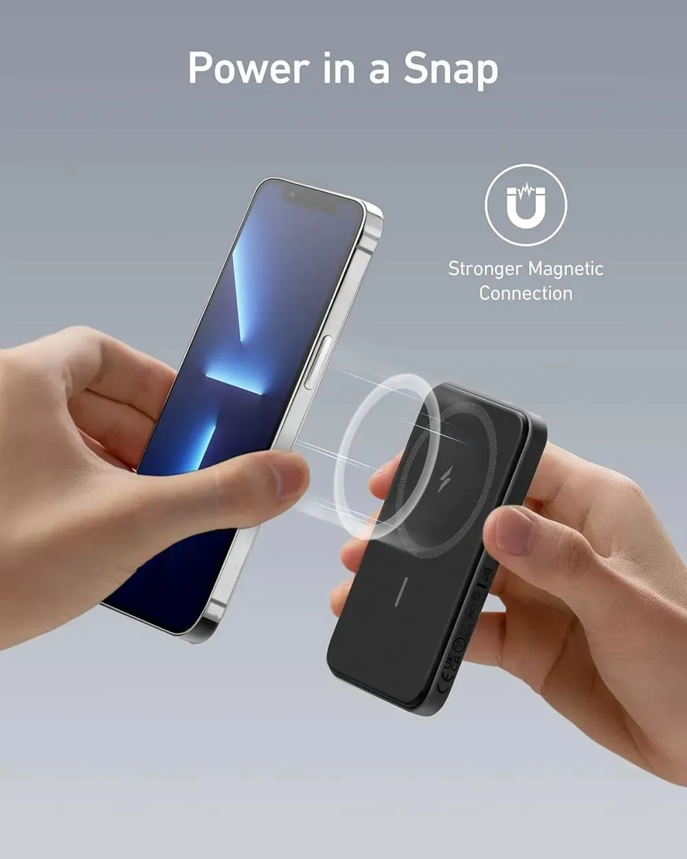 Anker 621 MagGo Magnetic Battery 5000mAh, a compact yet powerful solution for on-the-go charging.