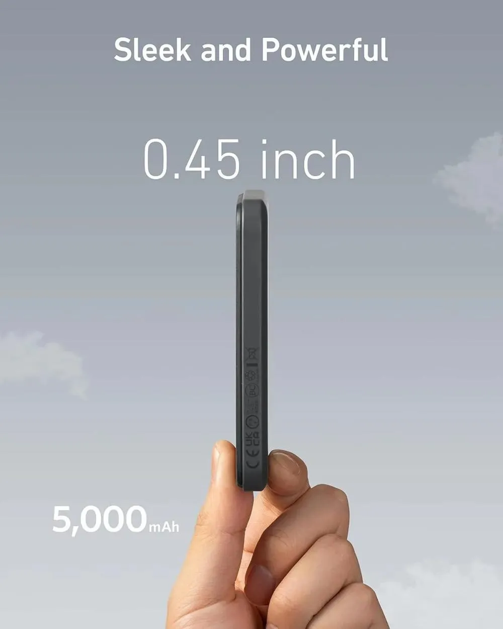Anker 621 MagGo slim design for pocket storage