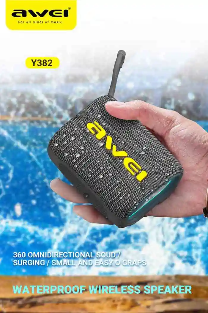 Awei Y382 with waterproof IPX7 rating