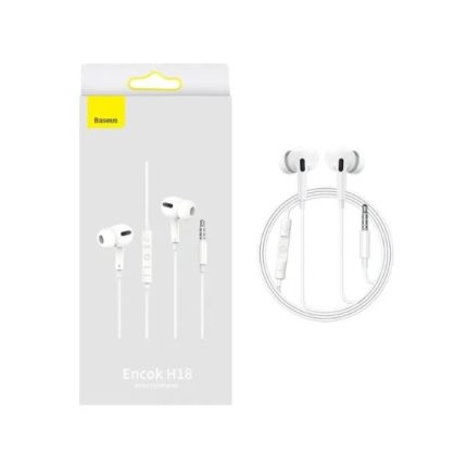 Baseus Encok H18 Wired Earphones close-up view