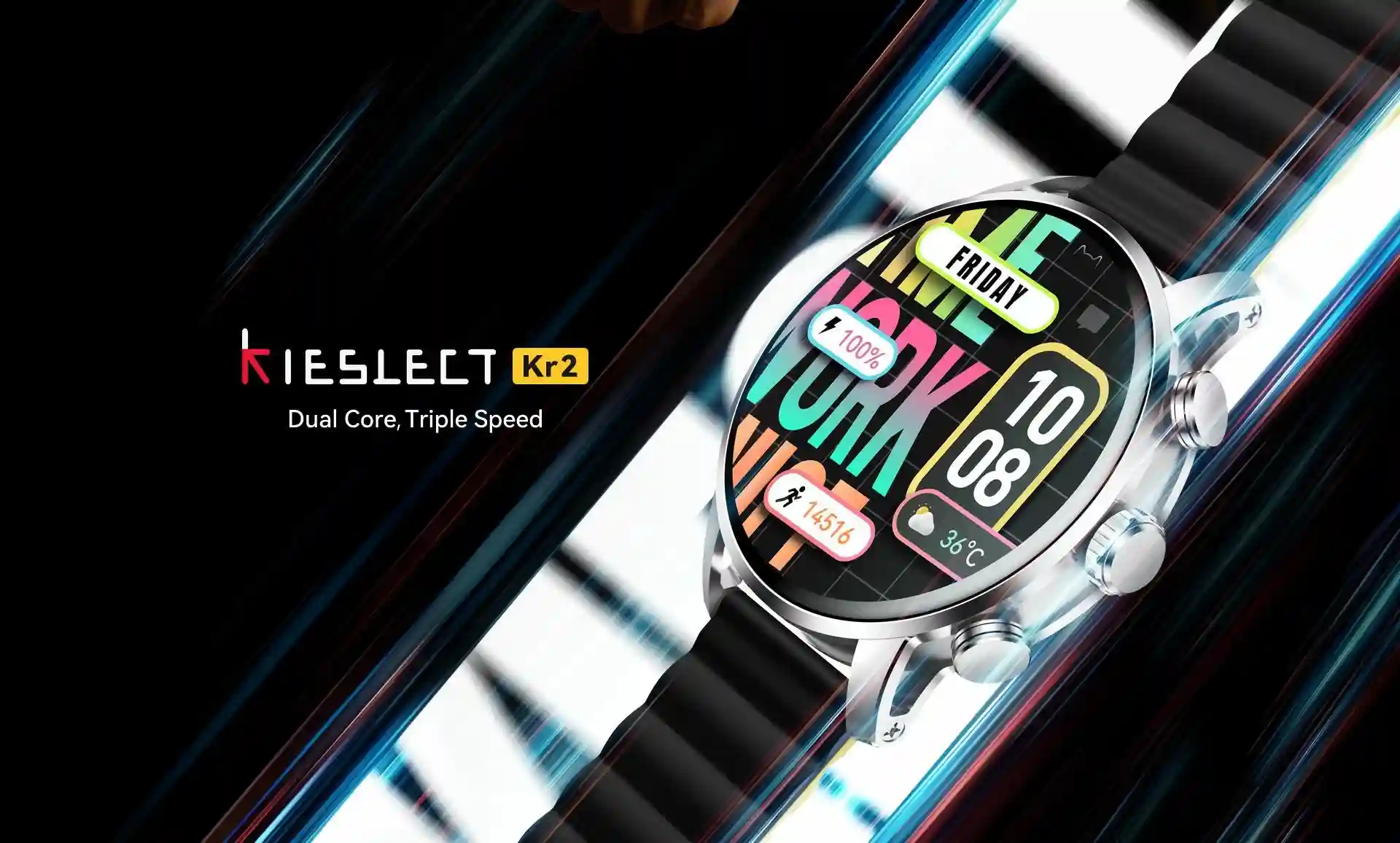 Kieslect KR2 Ltd showing 2.5D GPU Super Dynamic Display
