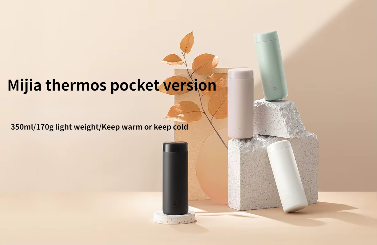 Mijia Thermos cup Pocket Version showing the tea filter