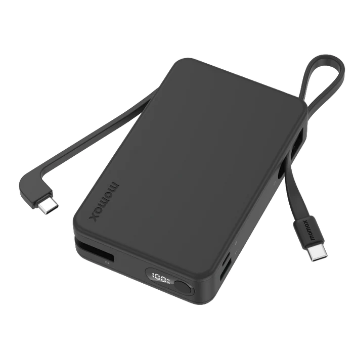 momax-1-power-vital-power-bank-20000mah (1) Momax 1-Power Vital+ Power Bank 20000mAh With 2 Built-In USB-C Cables - Image 1