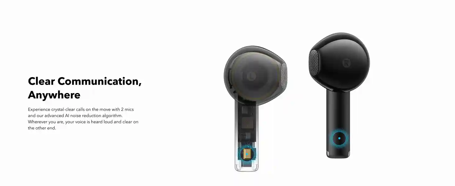 Touch control feature on Soundcore K20i earbuds