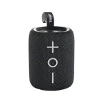 Tribit StormBox Mini Bluetooth Speaker front view with LED lights