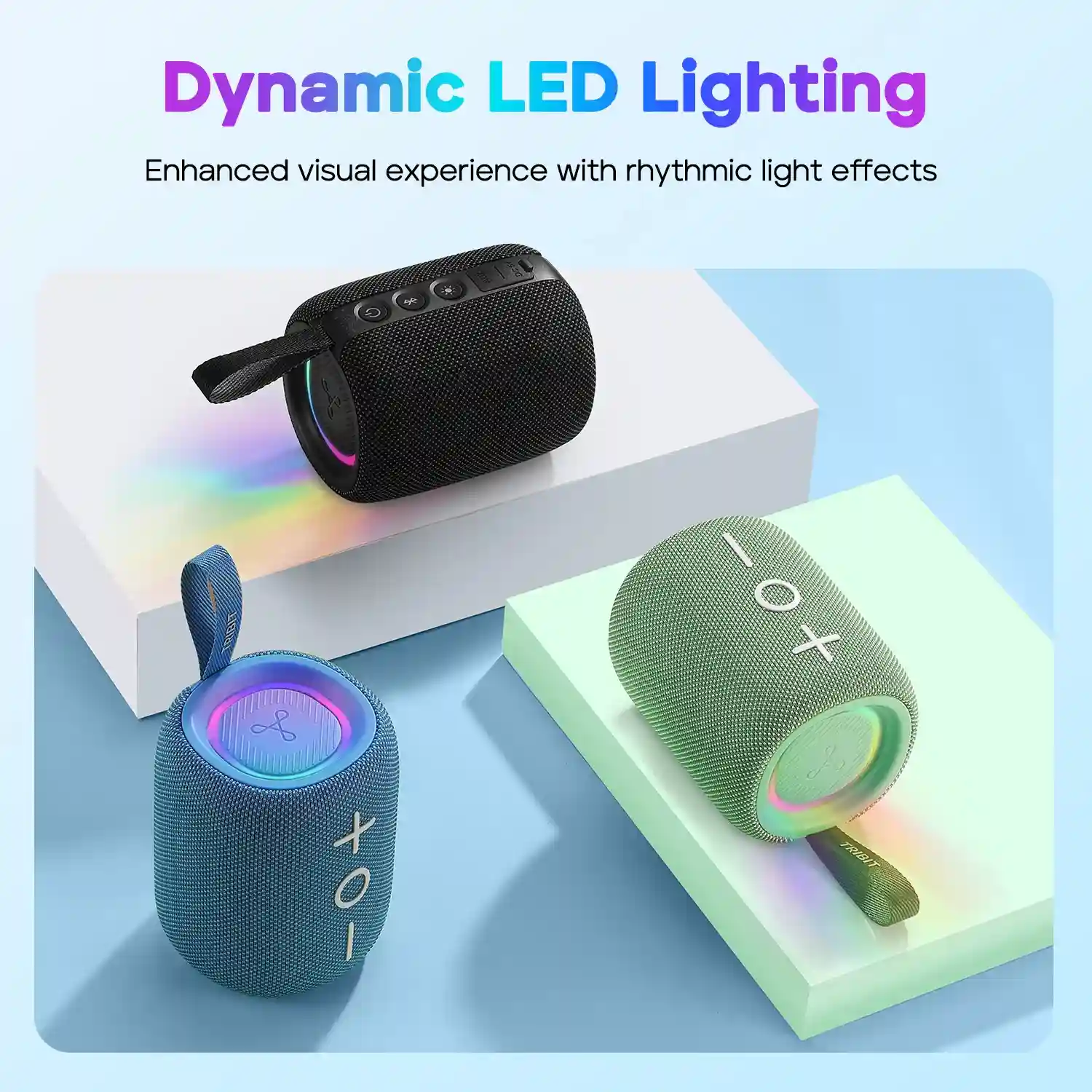 Tribit StormBox Mini in use during a poolside party