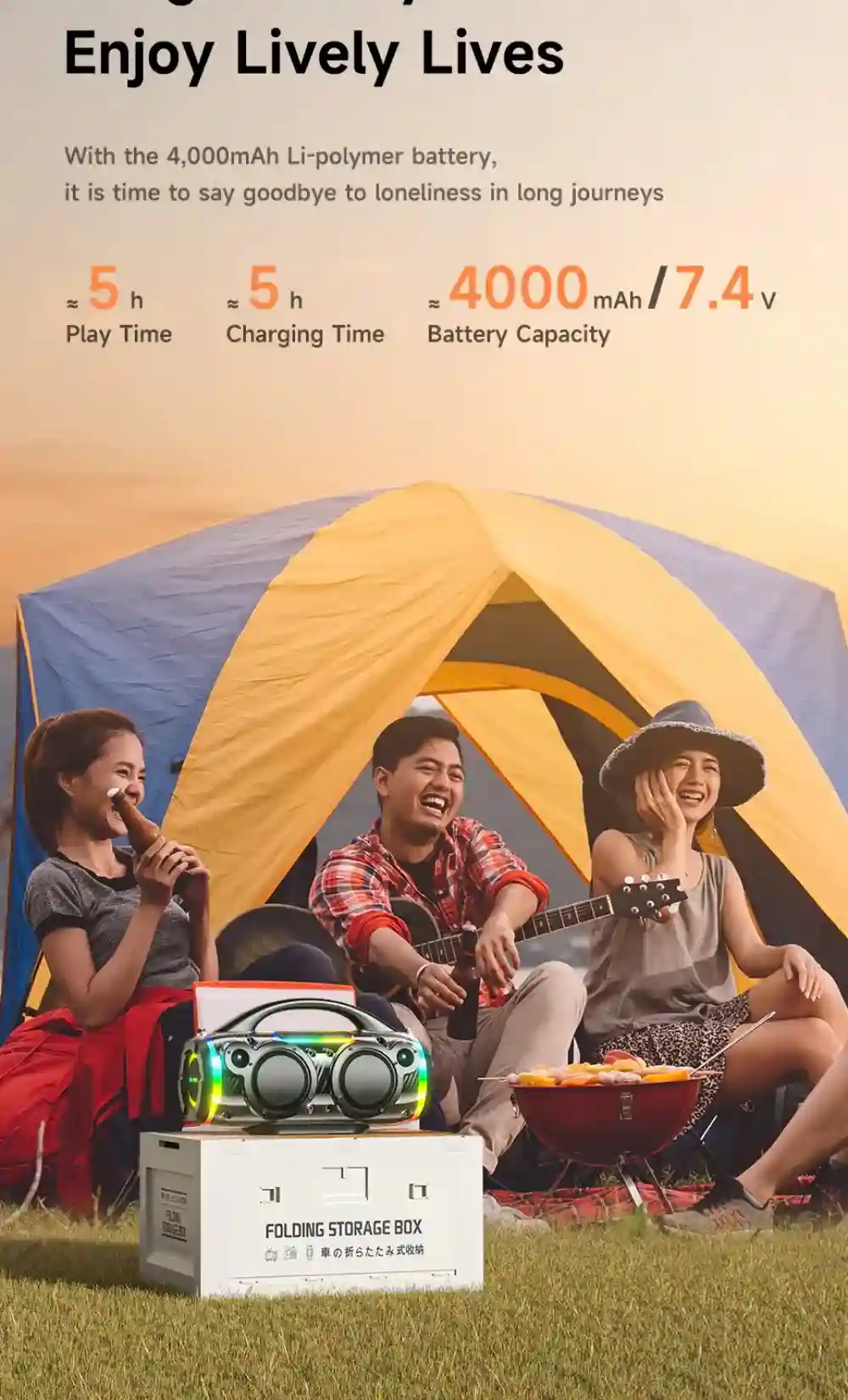 Equipped with the JL (AC6956C8) Bluetooth 5.3 chipset, the Awei KA12 ensures a stable and fast connection with smartphones, tablets, and laptops.
