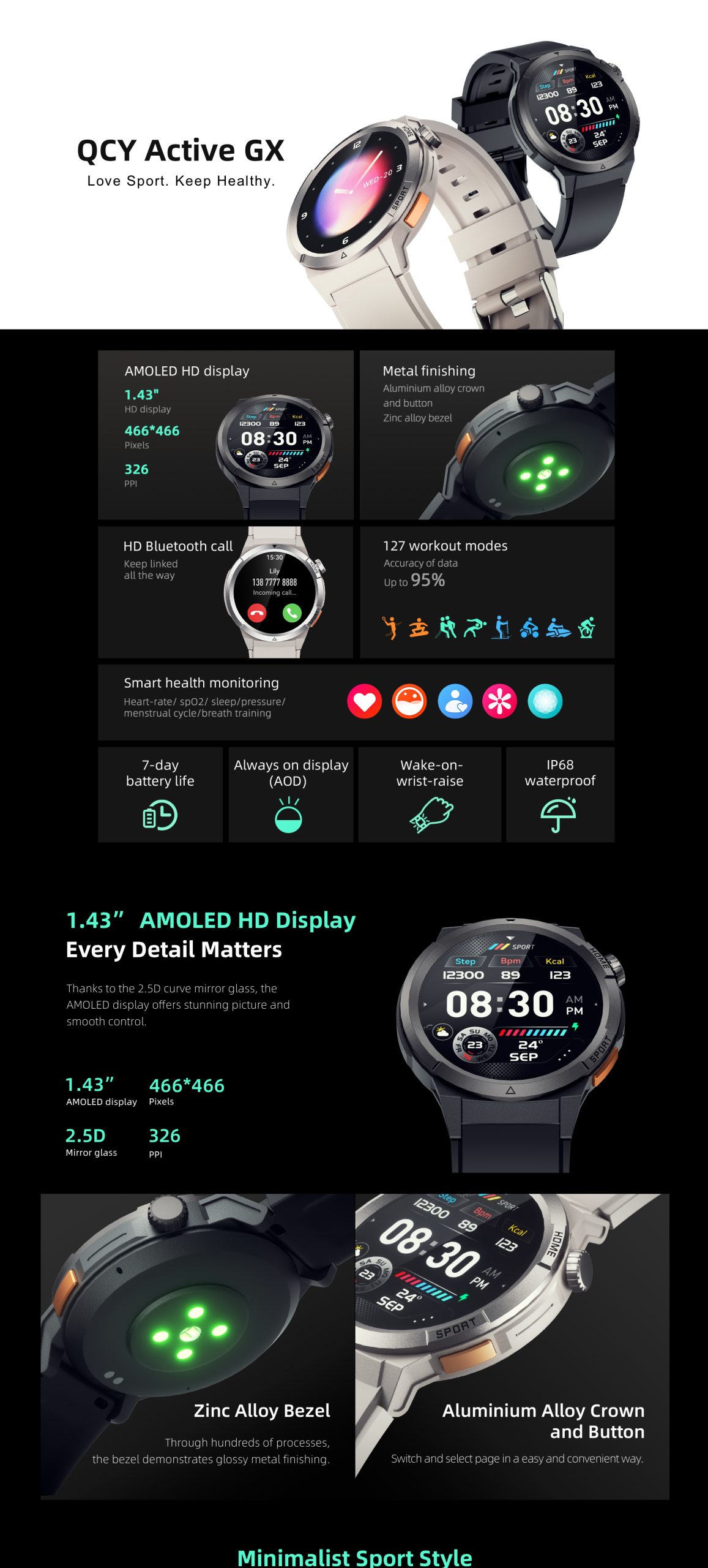 Qcy Active GX Amoled Display Bluetooth Calling Smartwatch (1)