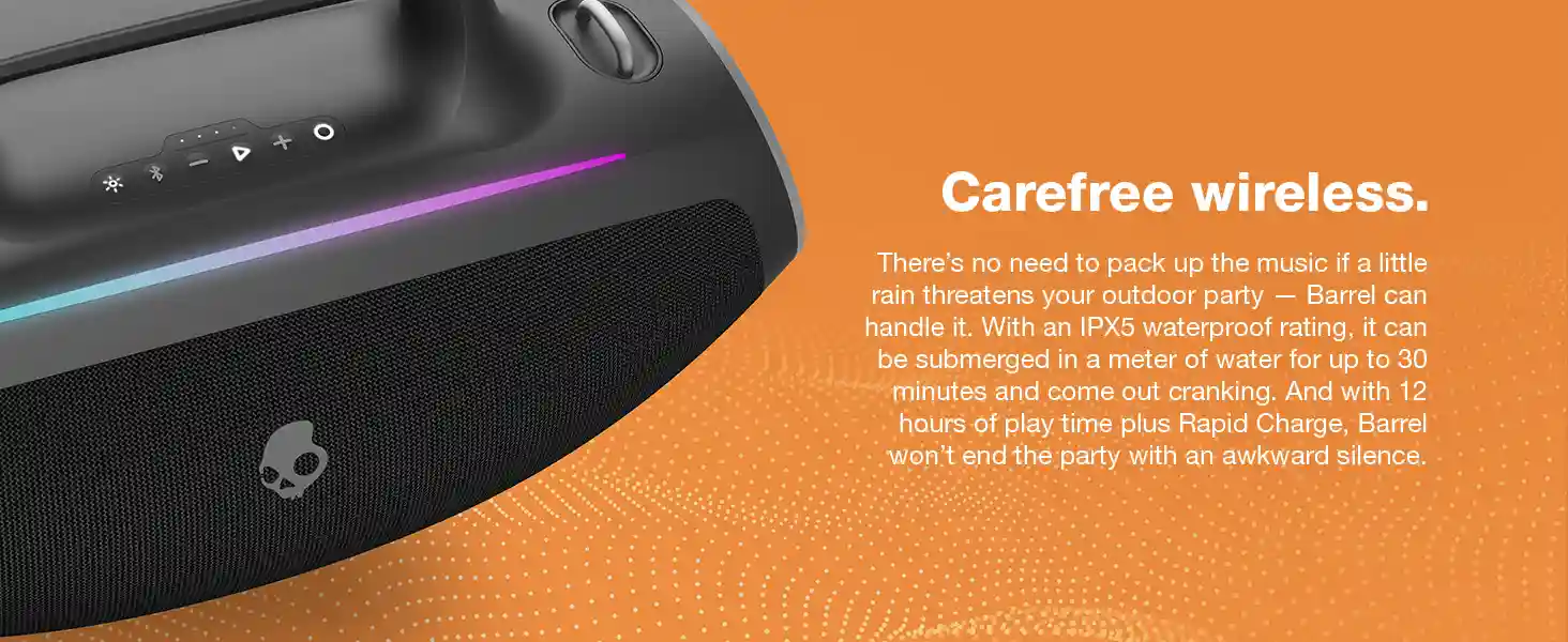 Skullcandy Barrel speaker battery life indicator