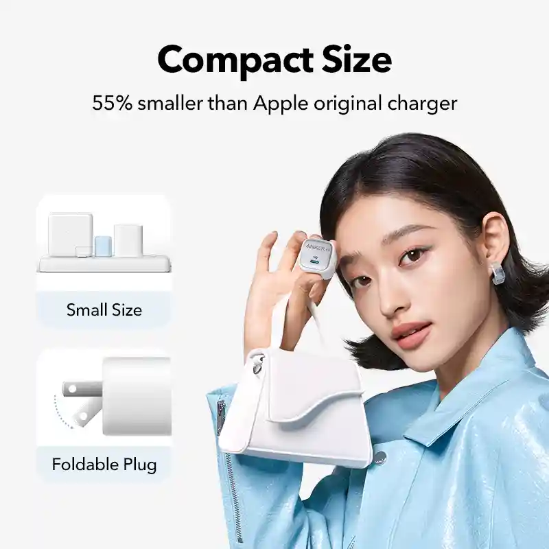 Anker Zolo 35W charger with USB-C output for fast and efficient charging.