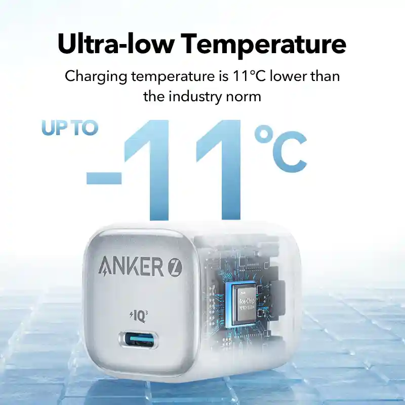 Anker Zolo Charger 20W IQ PD with fast charging for iPads and Galaxy Tabs.