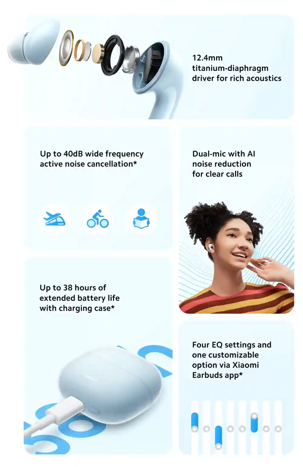 Redmi Buds 6 Lite with charging case