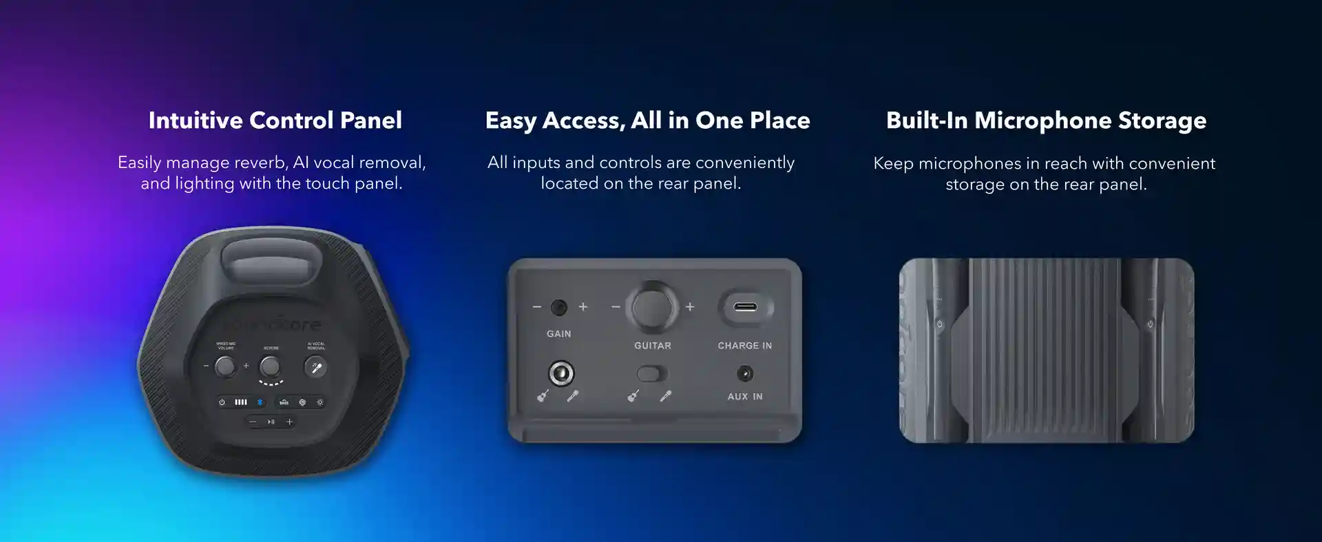 Soundcore Rave 3: Perfect for karaoke nights, concerts, and DJ sessions.