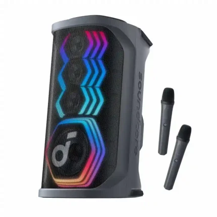 Soundcore Rave 3 By ANKER A31A3011 AI Karaoke 160W 2 Mic Wireless Speaker – Ultimate Party Powerhouse