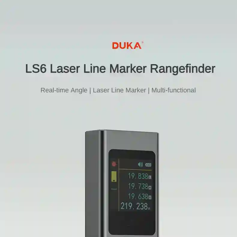 Xiaomi DUKA ATuMan LS6 Laser Rangefinder with 40m measurement range.