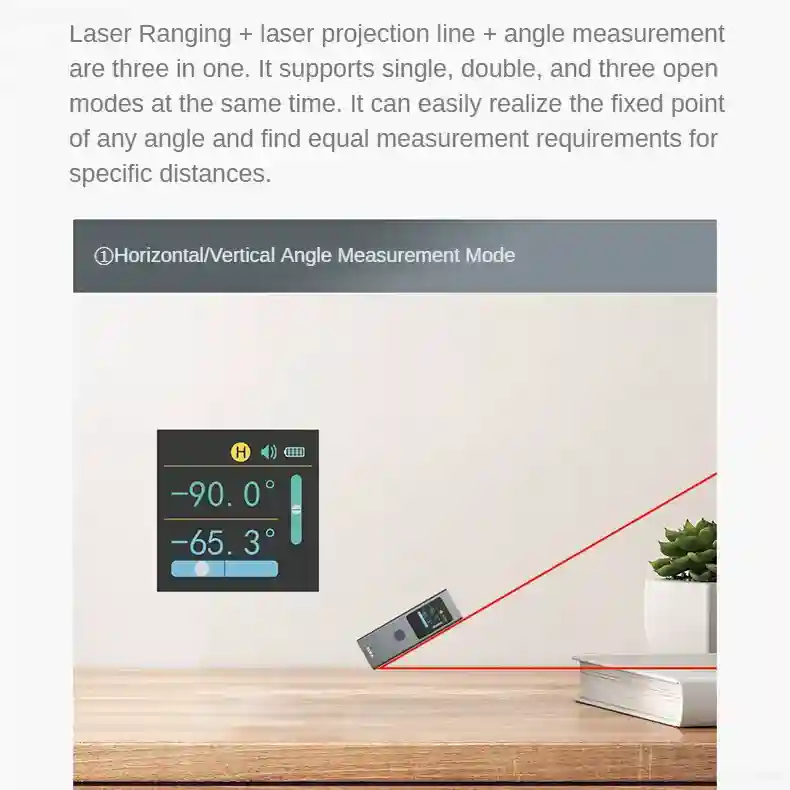 Xiaomi LS6 Laser Rangefinder with rechargeable 300mAh battery.