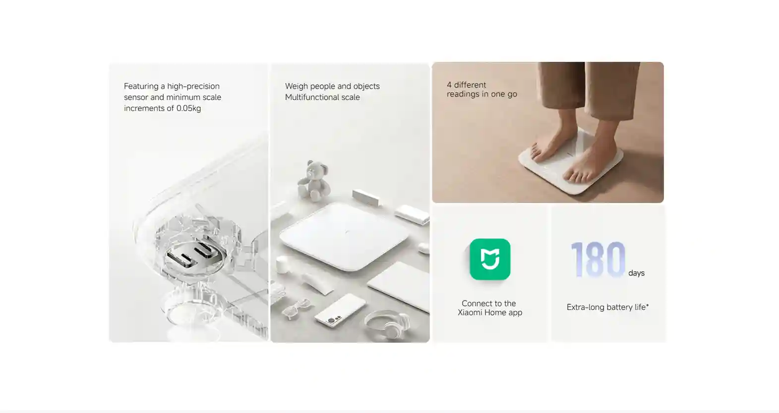 Xiaomi Smart Scale S200 on a wooden floor