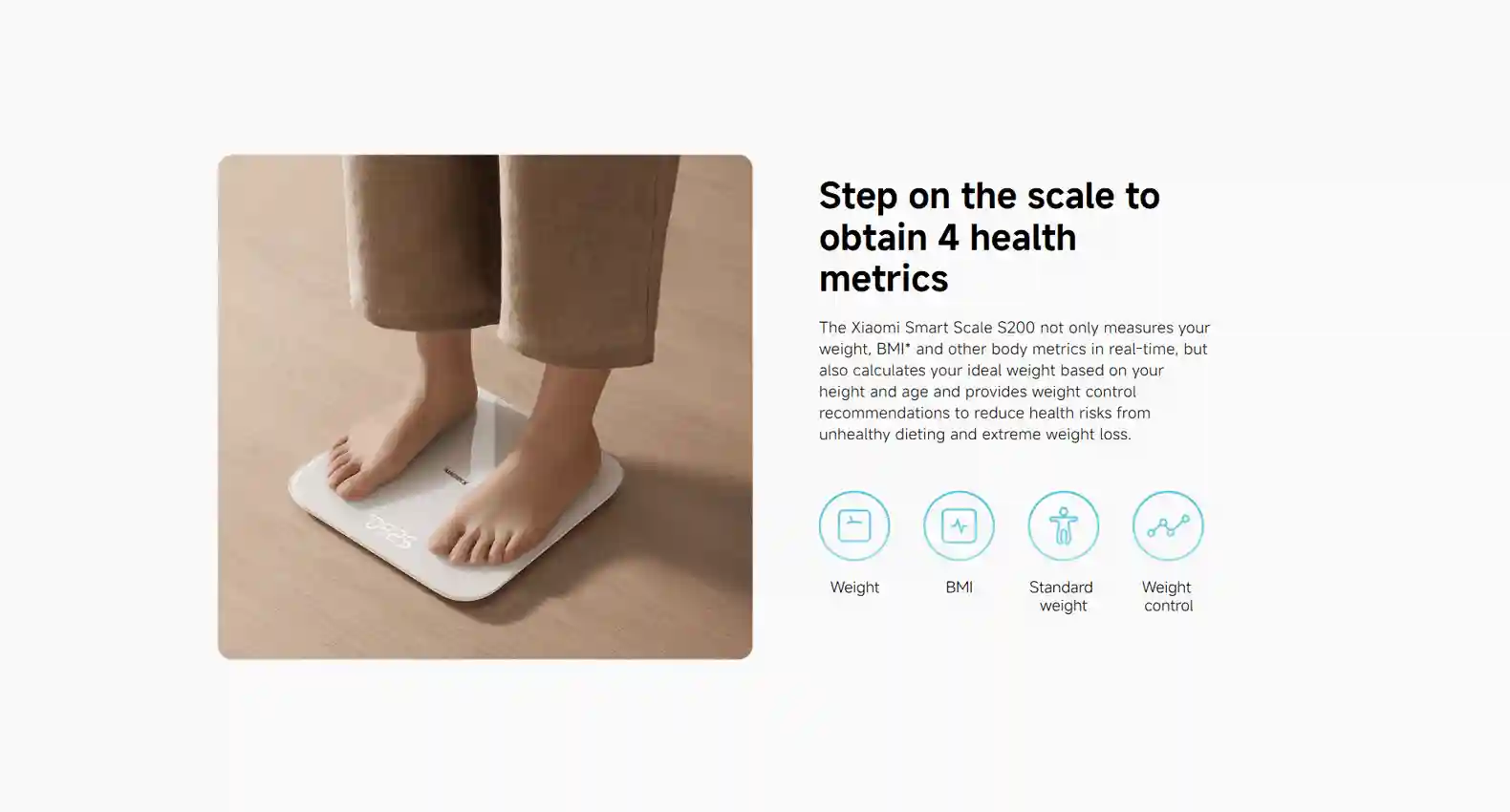 Xiaomi Smart Scale S200 with balance test feature