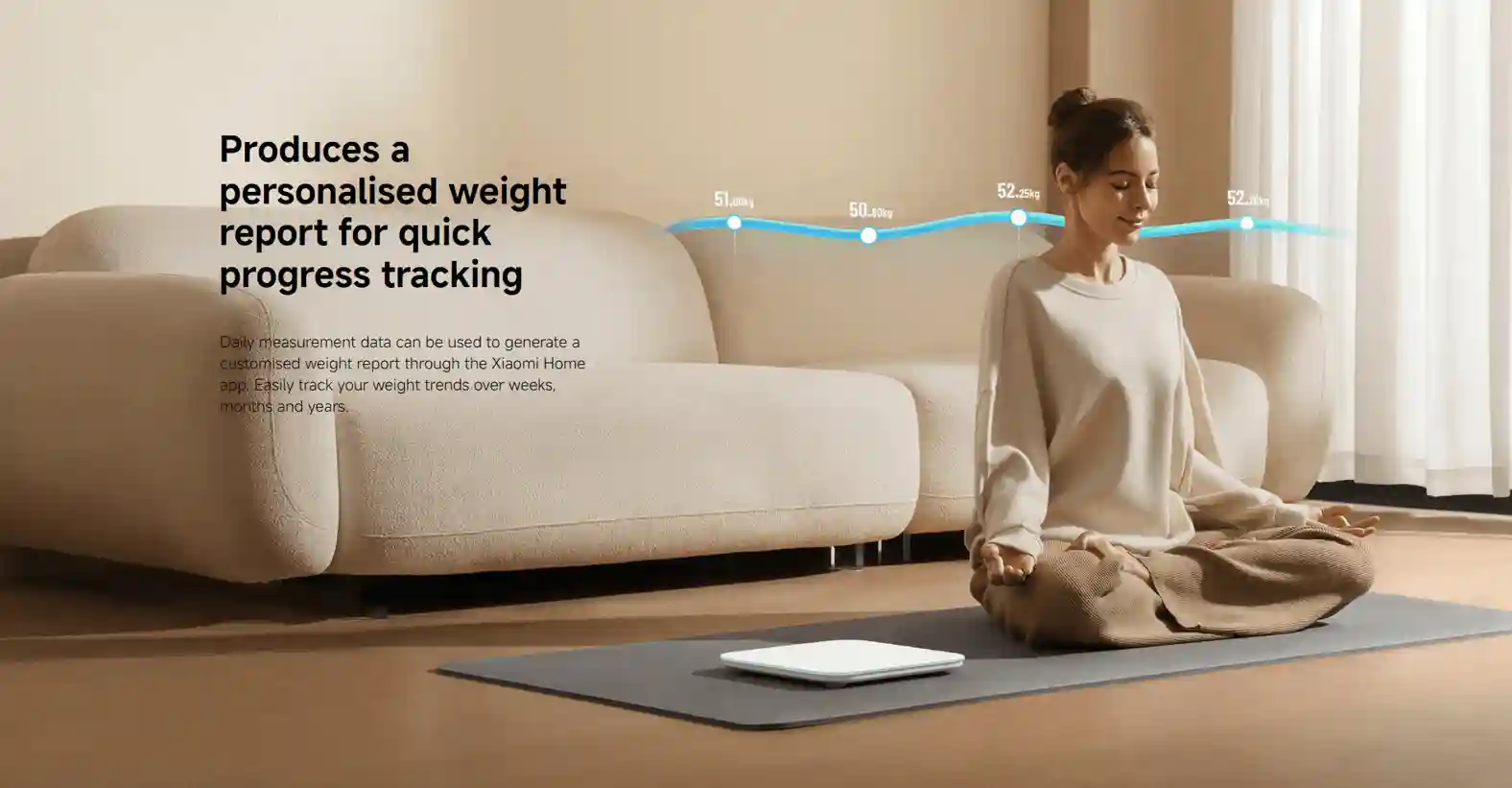 Xiaomi Smart Scale S200 sleek design