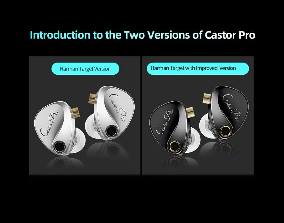 High-fidelity KZ Castor Pro in-ear monitor for audiophiles