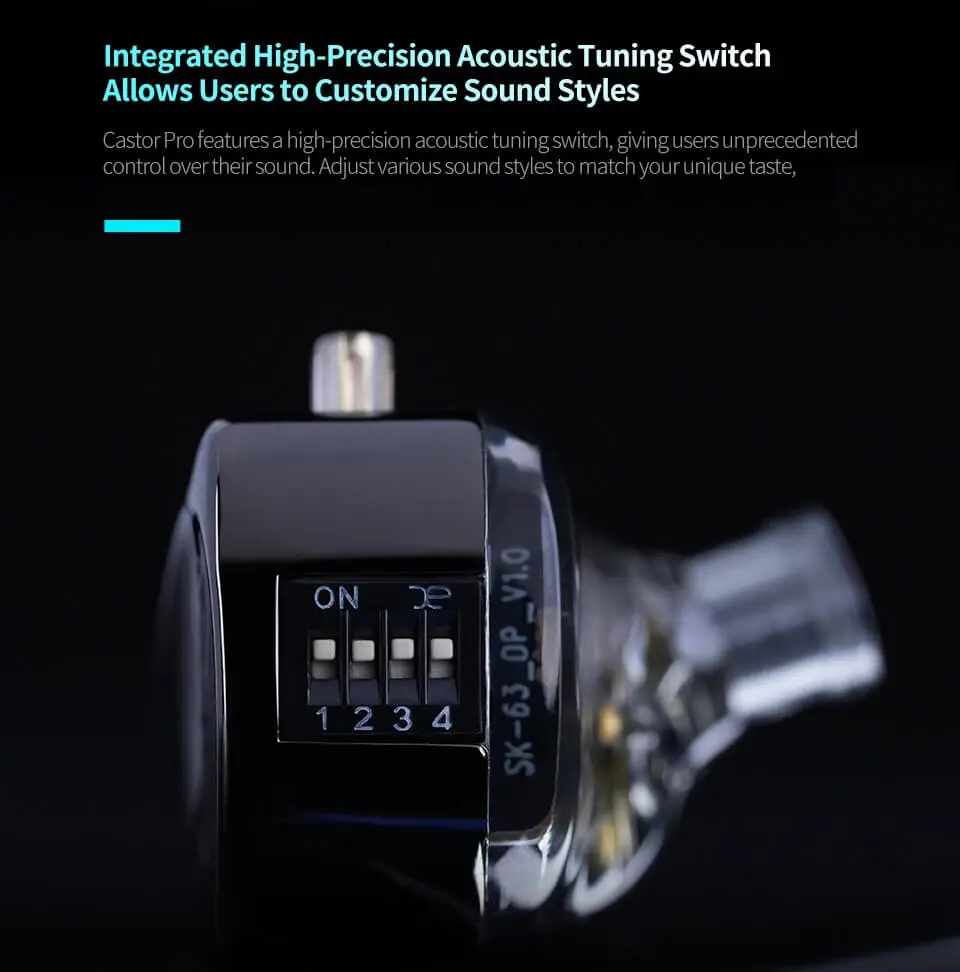 KZ Castor Pro in-ear headphones with advanced crossover network