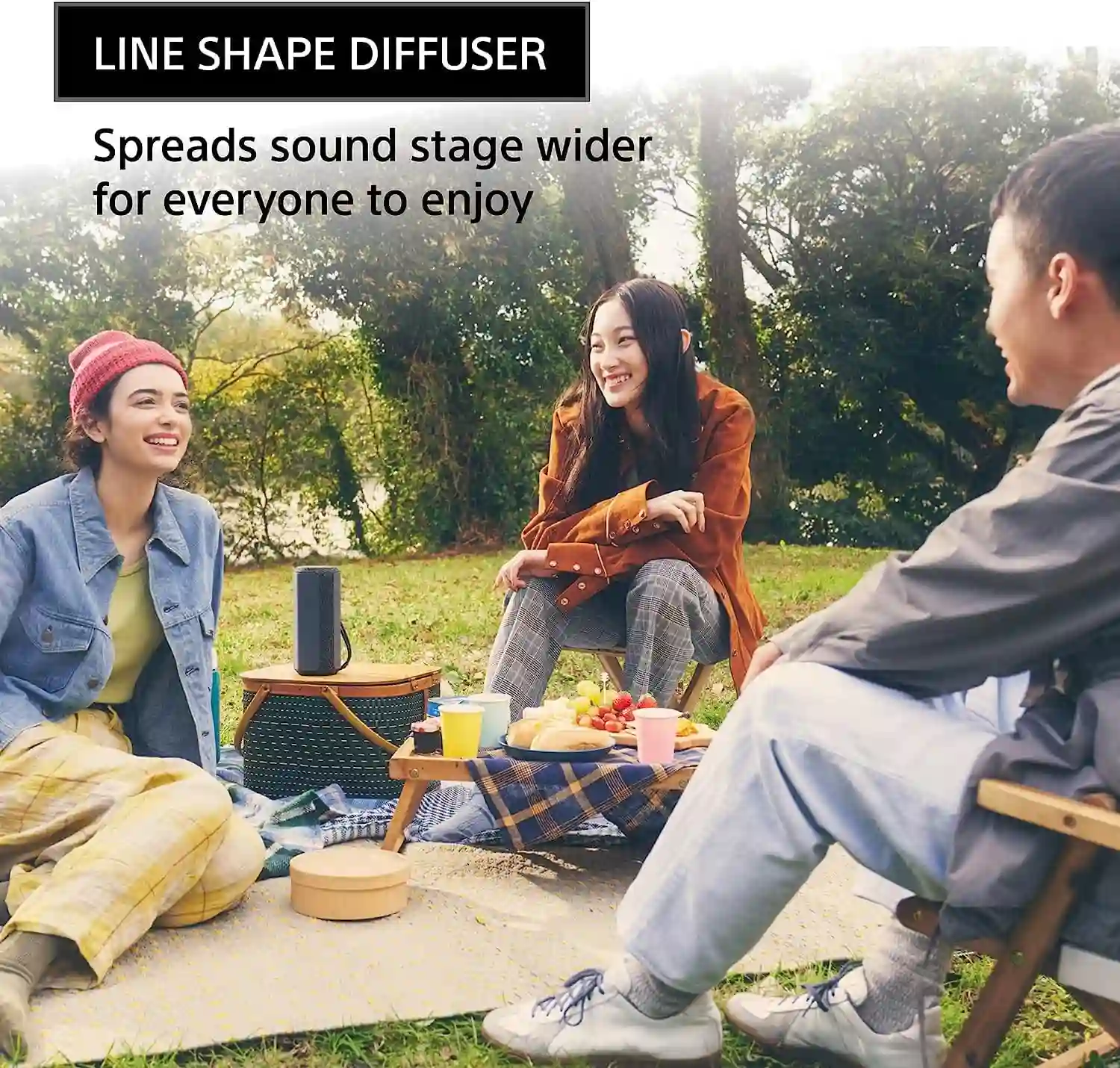 Don't be deceived by the speaker's sleek and slender profile; the SRS-XE200 is a powerhouse of sound, delivering deep, resonant bass and a rich, well-balanced sound signature that will ignite your senses. 