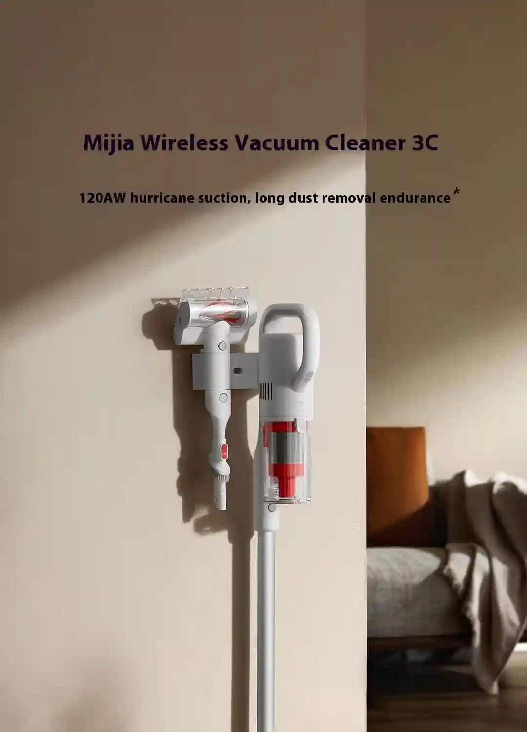 Xiaomi Mijia Wireless Vacuum Cleaner 3C D208 with 120AW suction power