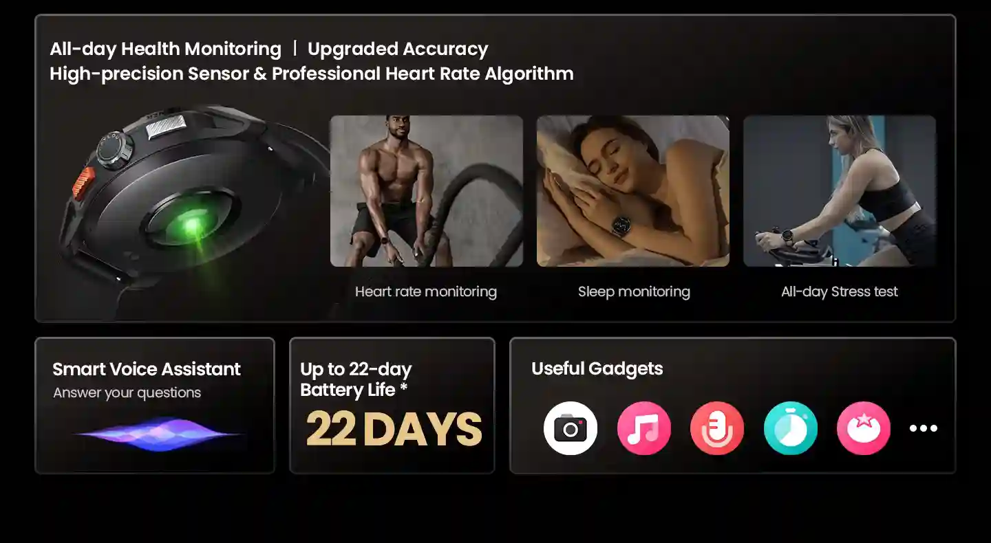 170+ workout modes selection screen on Haylou Solar Ultra