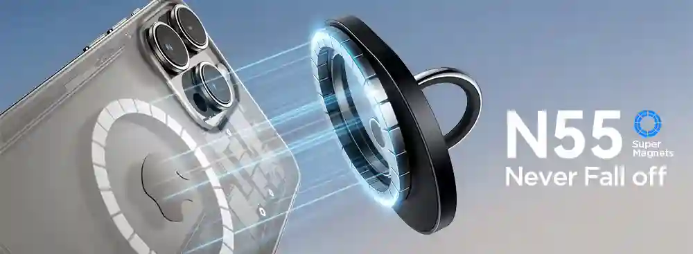 JR-ZS420 Magnetic Ring Holder magnetic attachment demo