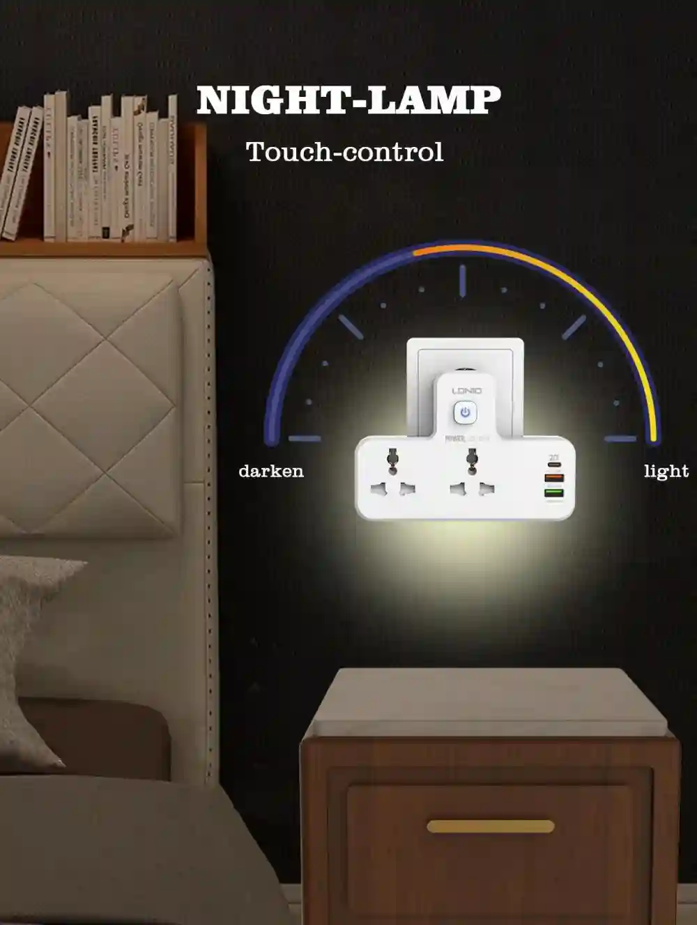20W USB fast charging ports on LDNIO SC2311