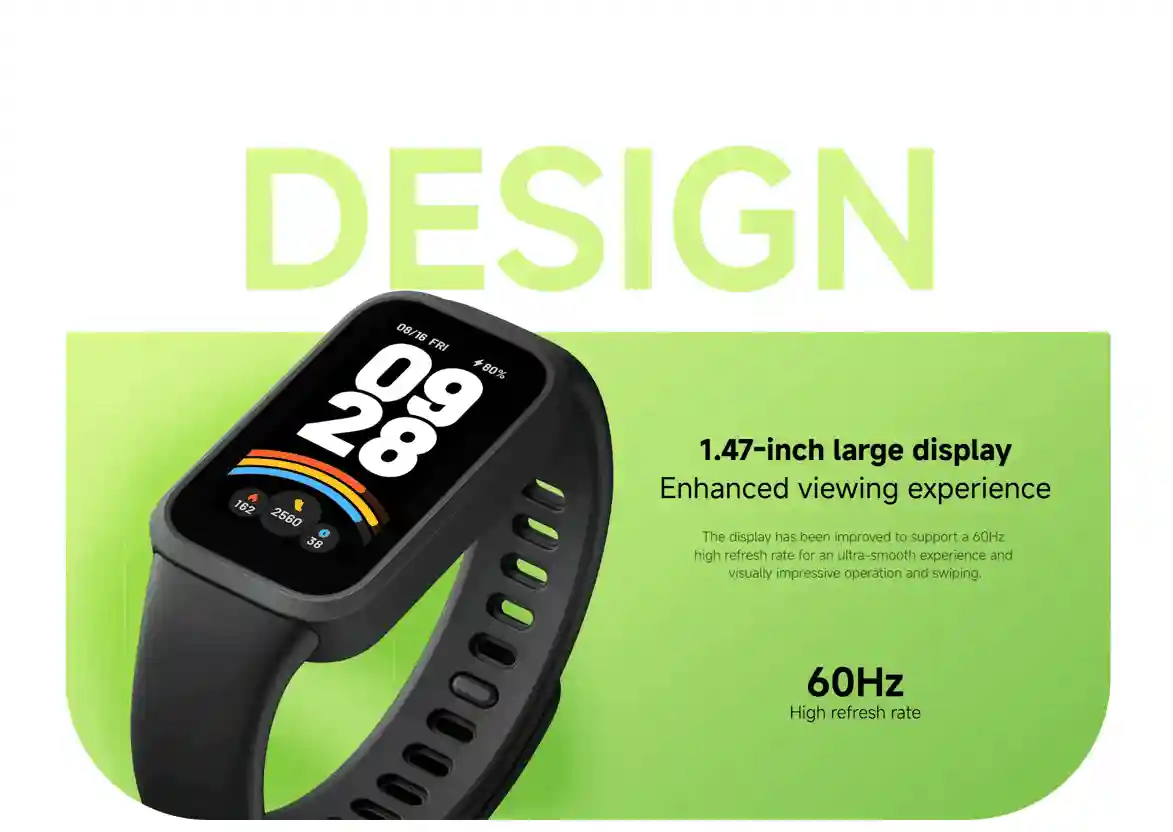 Xiaomi Smart Band 9 Active waterproof design