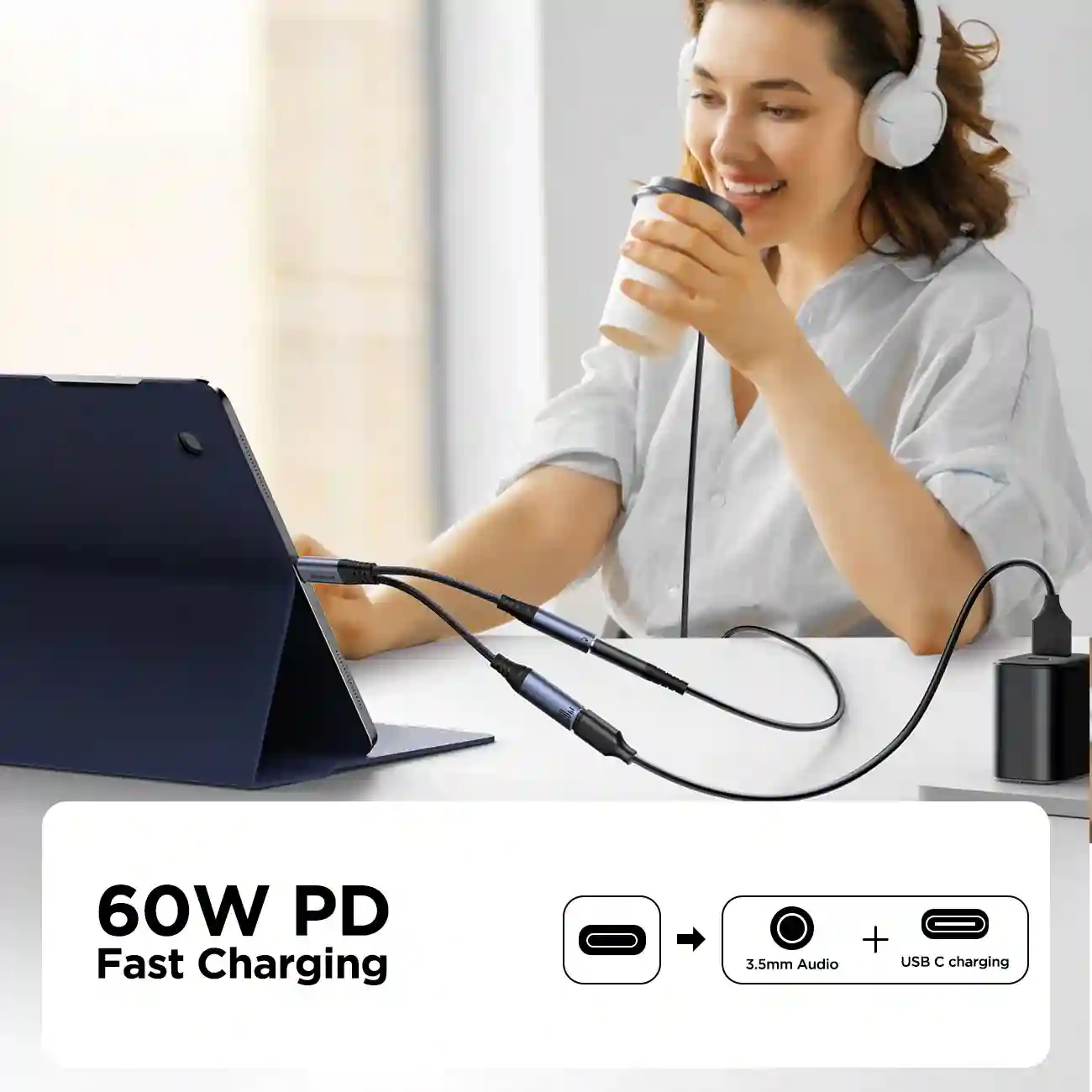 Joyroom SY-C02 Adapter for Music and Charging