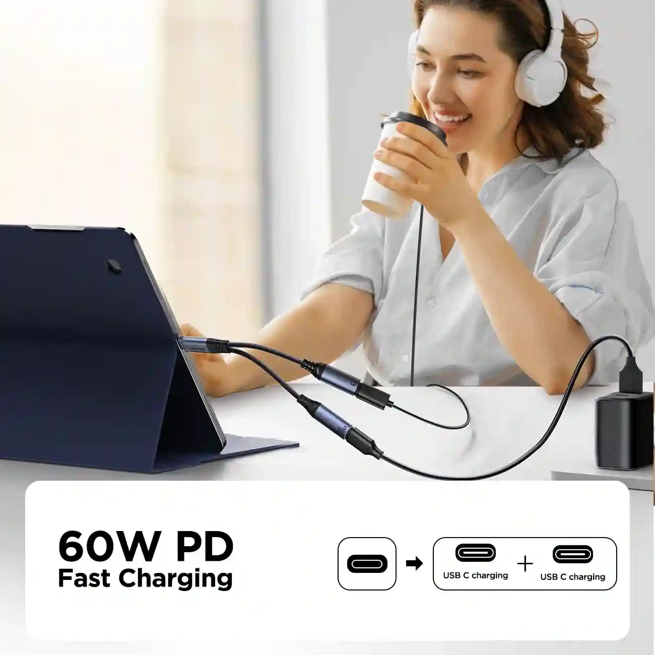 Fast Charging with Joyroom SY-C03 Adapter