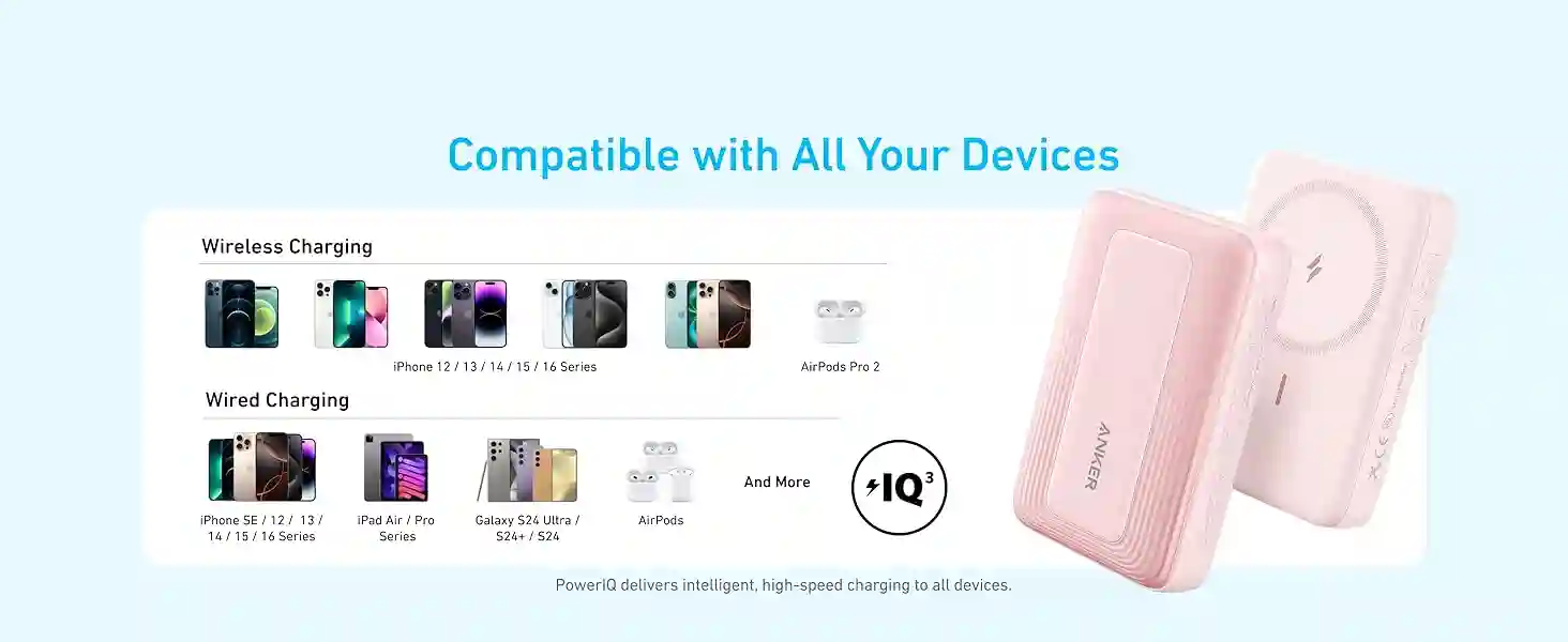 Side profile of Anker 30W magnetic charger