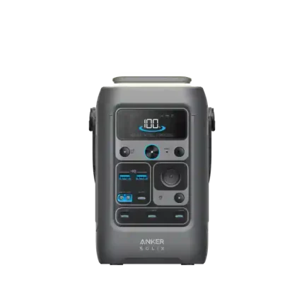 Anker SOLIX C300 DC front view showing ports